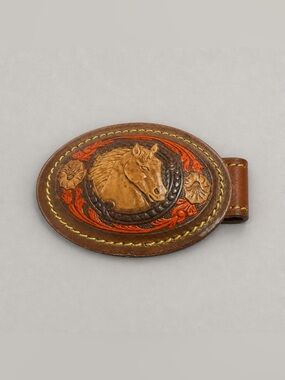 Vintage Hand-Tooled/Hand-Painted Western Belt Size 32